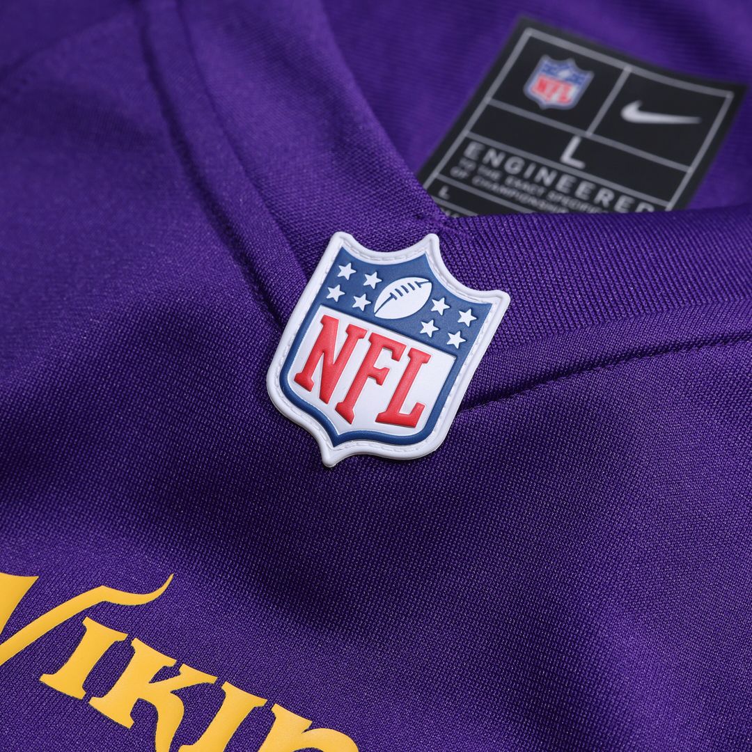 Joe Huber Minnesota Vikings Team Game Jersey - Purple