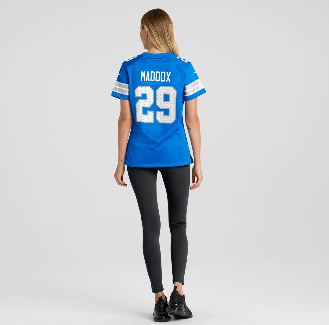 Avonte Maddox Detroit Lions Women's Team Game Jersey - Blue