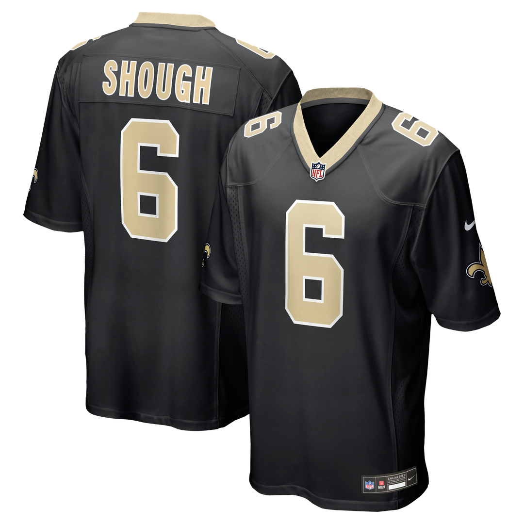 Tyler Shough New Orleans Saints Game Jersey - Black