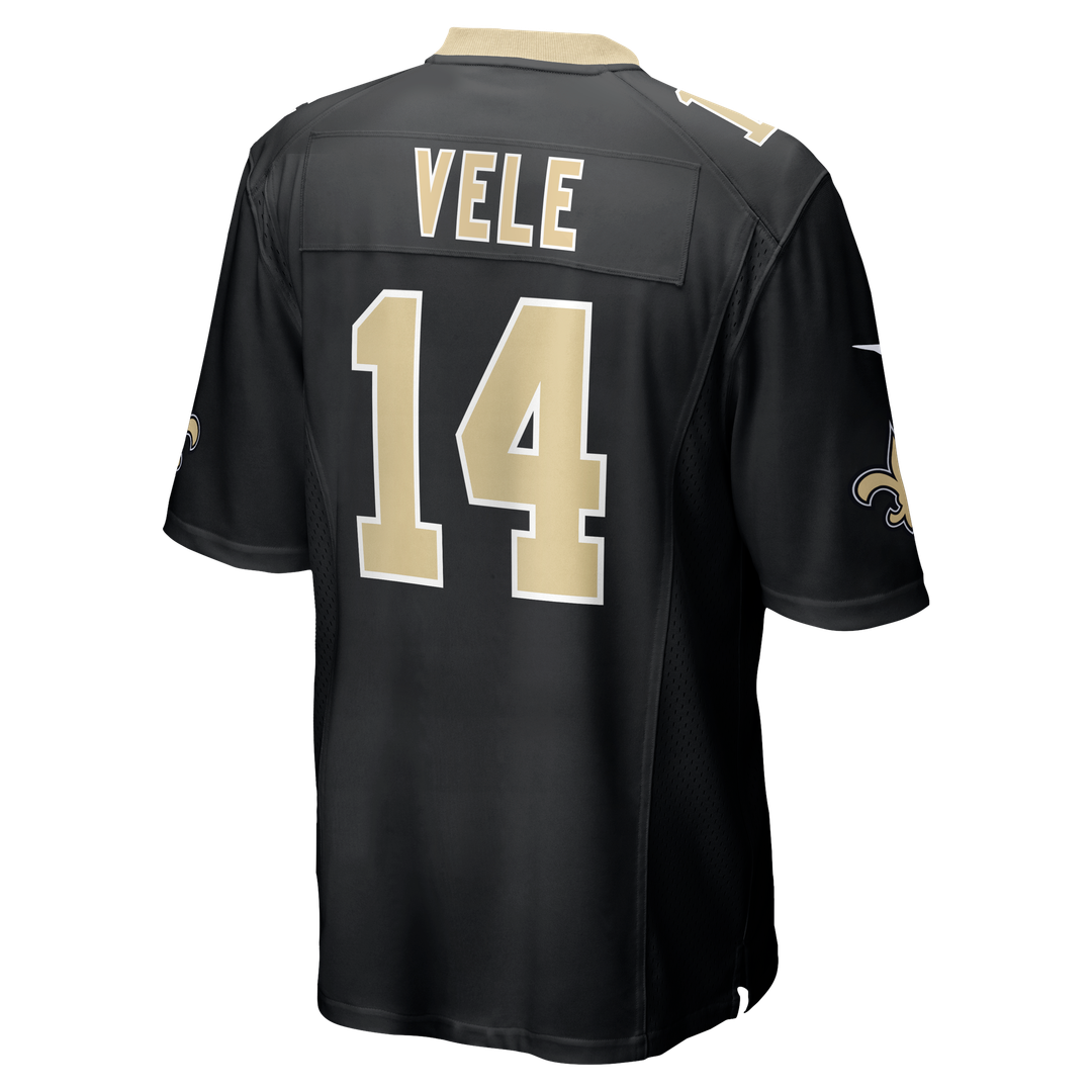 Devaughn Vele New Orleans Saints Team Game Jersey - Black