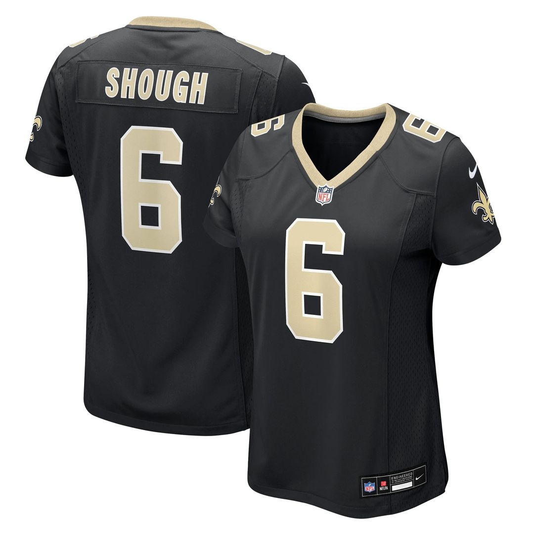 Tyler Shough New Orleans Saints Women's Game Jersey - Black