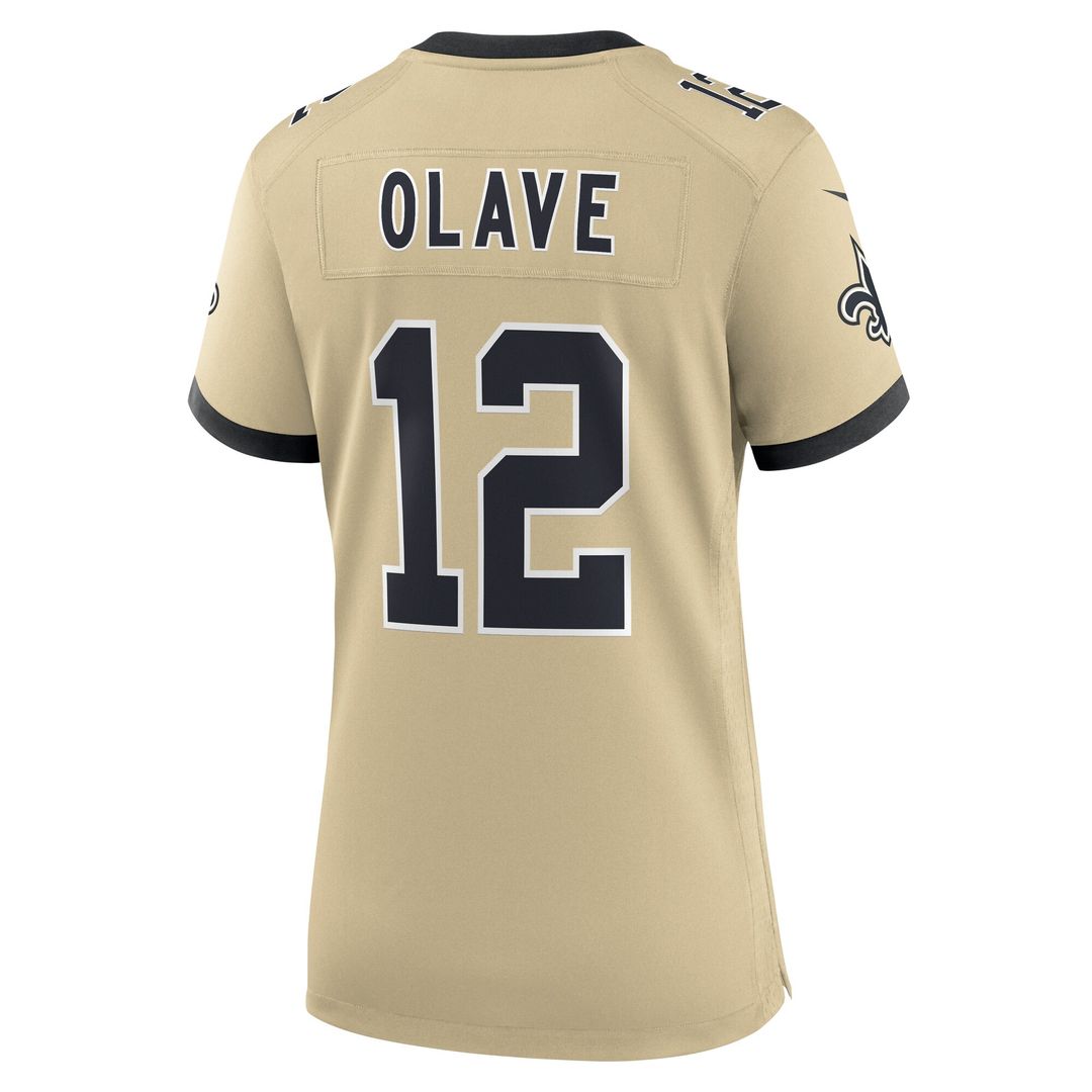 Chris Olave New Orleans Saints Women's Gameday Golds Alternate Game Player Jersey - Gold
