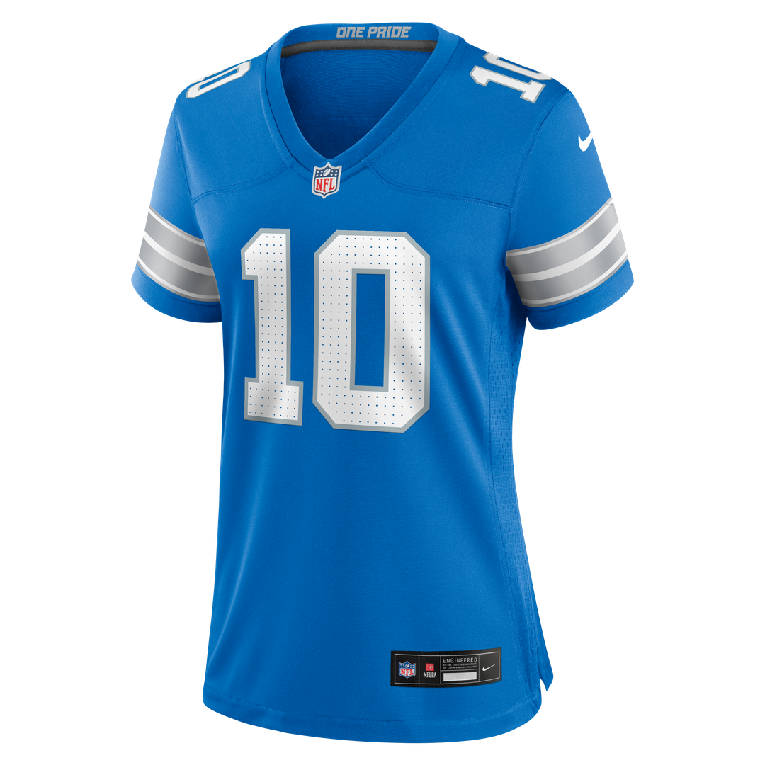 Isiah Pacheco Detroit Lions Women's Team Game Jersey - Blue