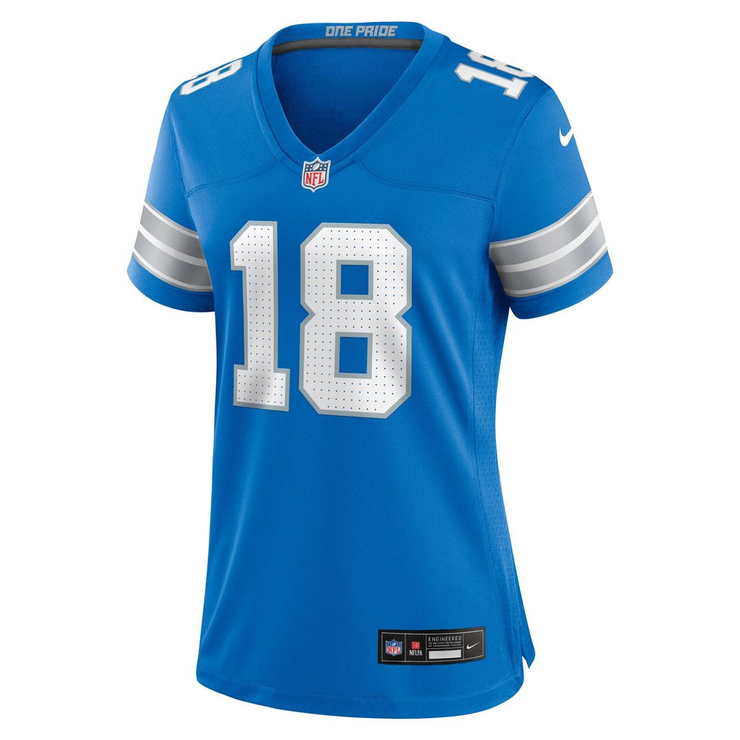 Isaac TeSlaa Detroit Lions Women's Game Player Jersey - Blue