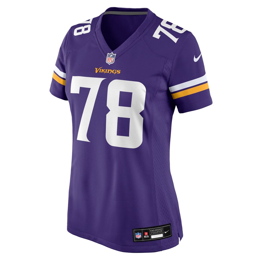 Ryan Kelly Minnesota Vikings Women's Team Game Jersey - Purple