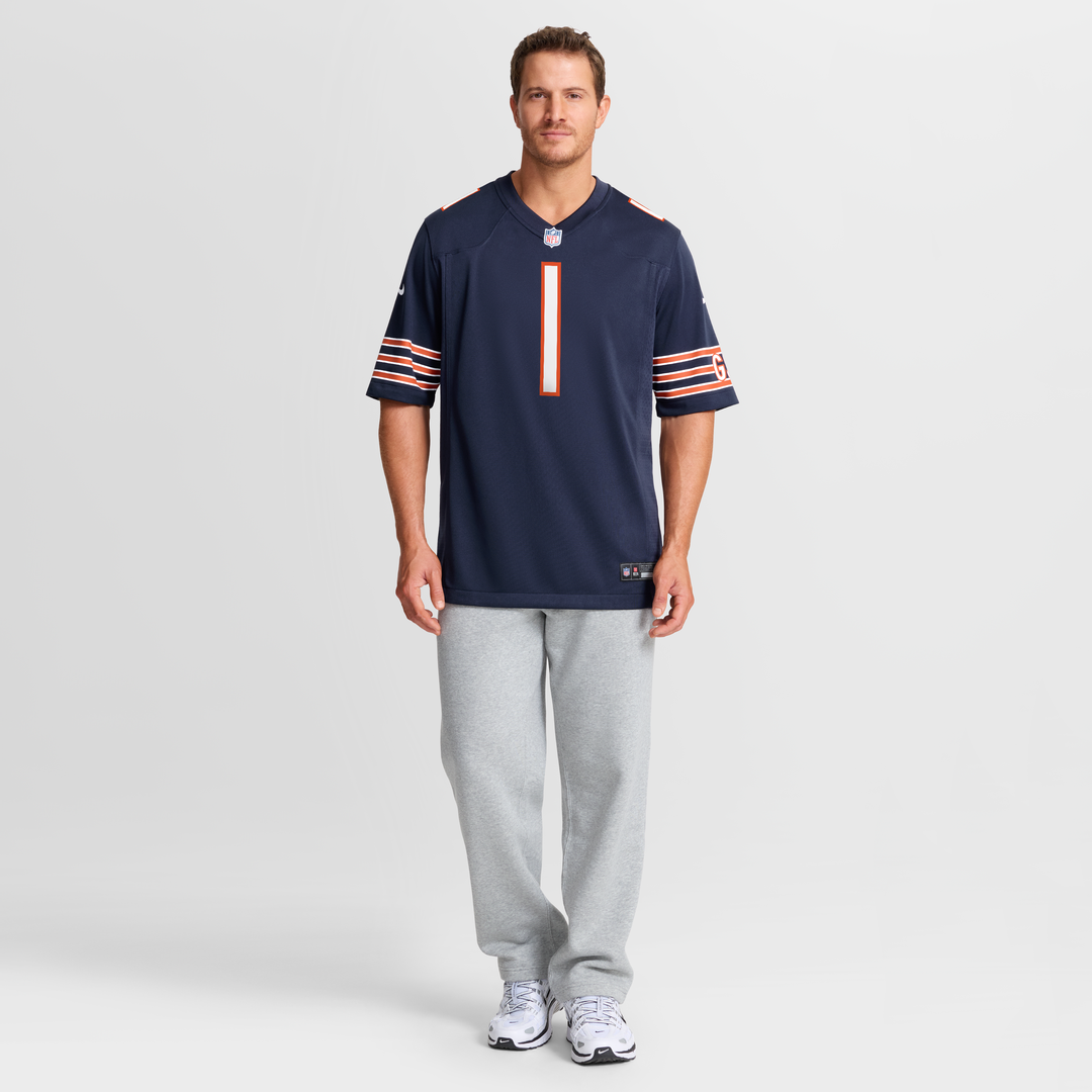 Number 1 Groom Chicago Bears Game Jersey - Navy