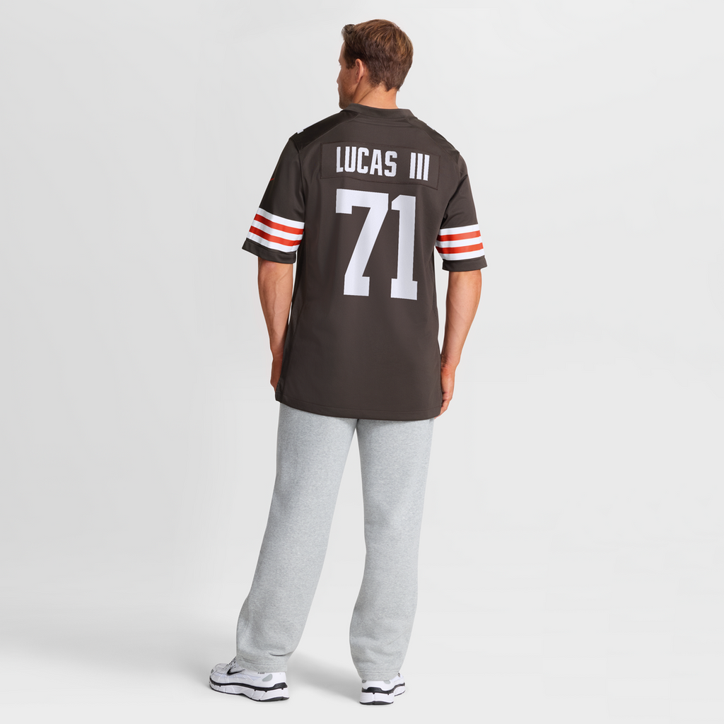 Cornelius Lucas Cleveland Browns Team Game Jersey - Brown