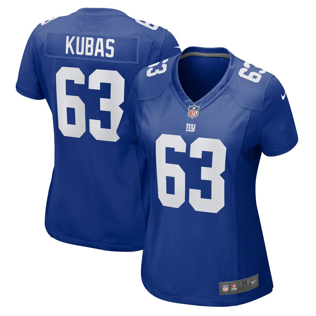 Jake Kubas New York Giants Women's Game Jersey - Royal