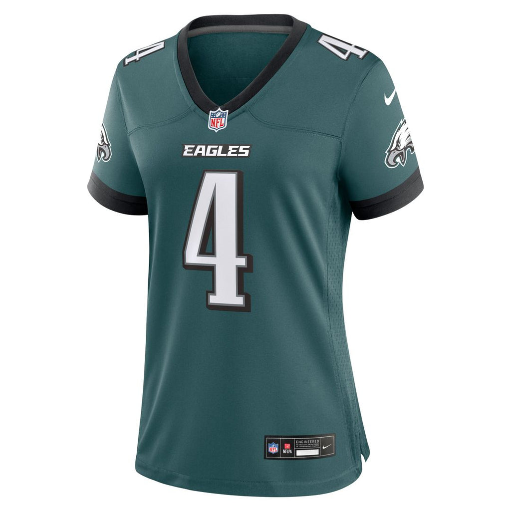 Jake Elliott Philadelphia Eagles Women's Team Game Jersey - Midnight Green