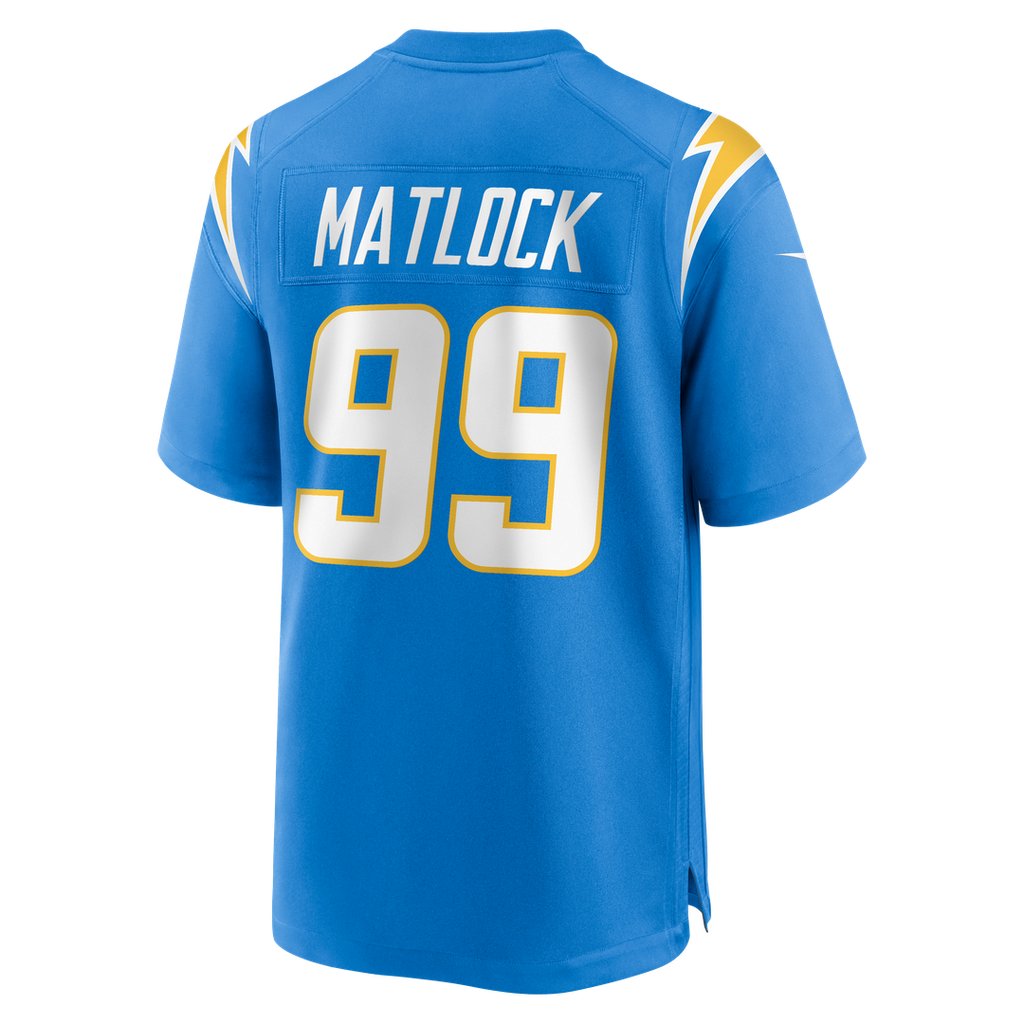 Scott Matlock Los Angeles Chargers Team Game Jersey - Powder Blue