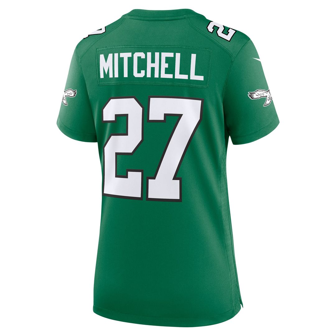 Quinyon Mitchell Philadelphia Eagles Women's Alternate Game Jersey - Kelly Green