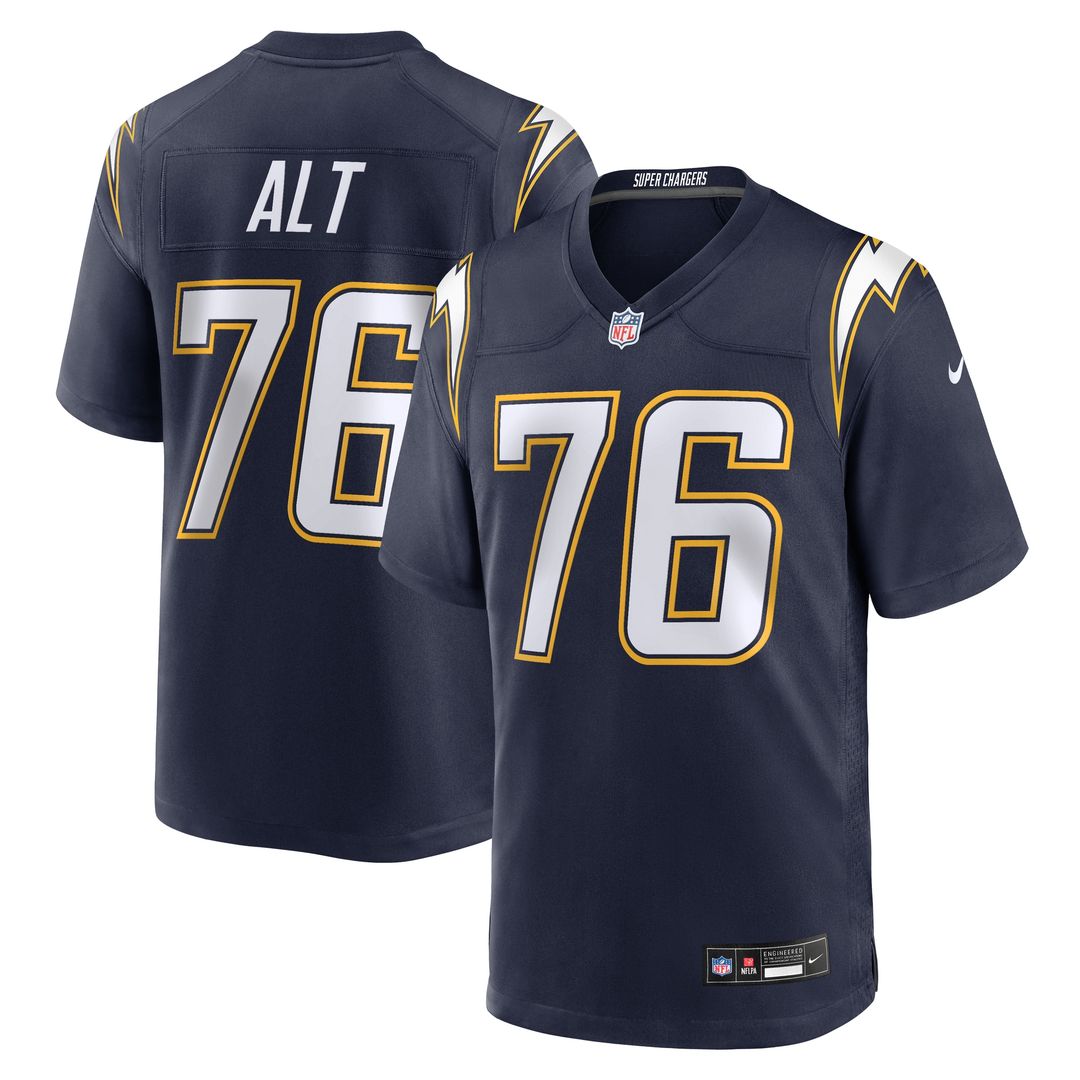 Joe Alt Los Angeles Chargers Alternate Super Chargers Game Player Jersey - Navy