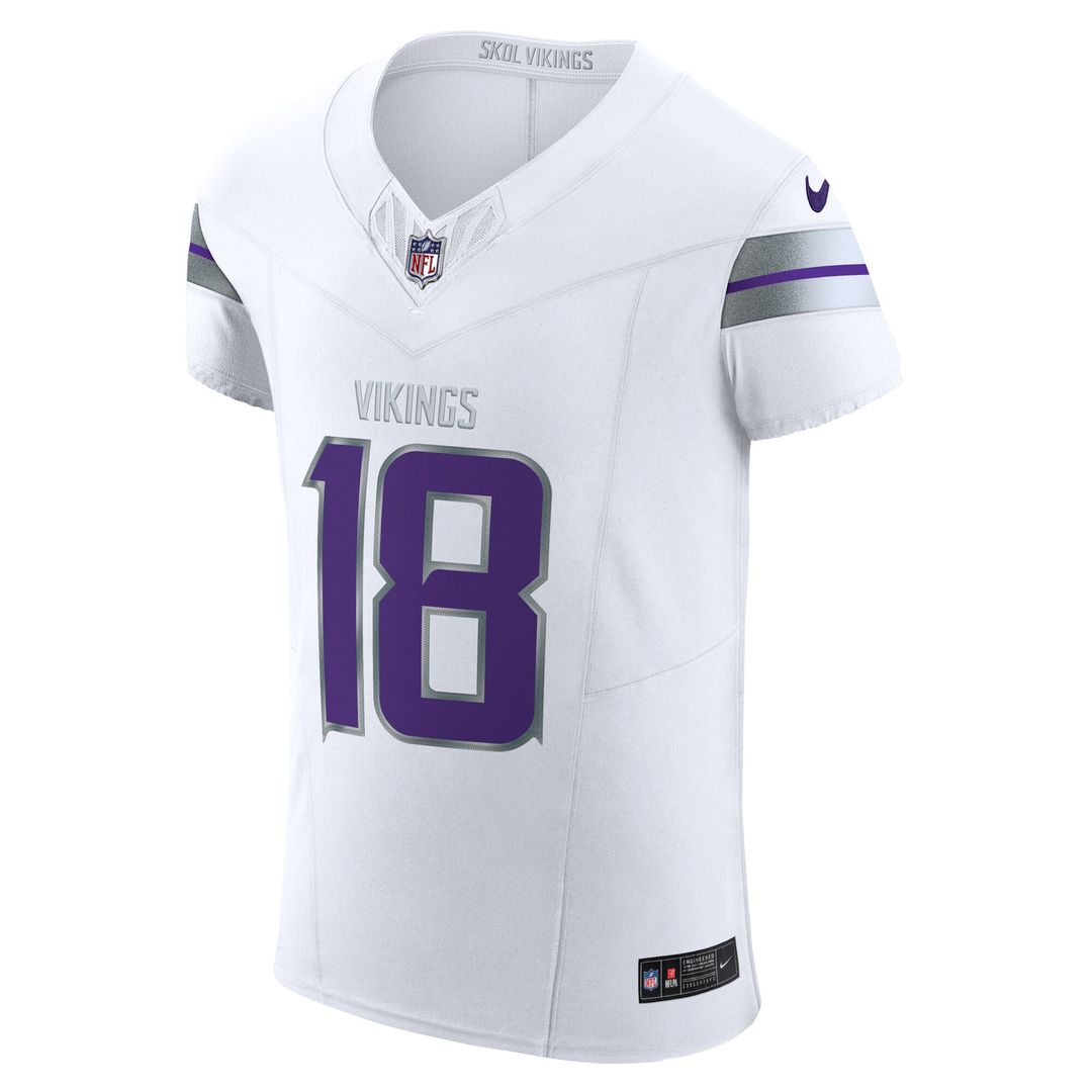 Justin Jefferson Minnesota Vikings Alternate Vapor F.U.S.E. Elite Player Jersey - White