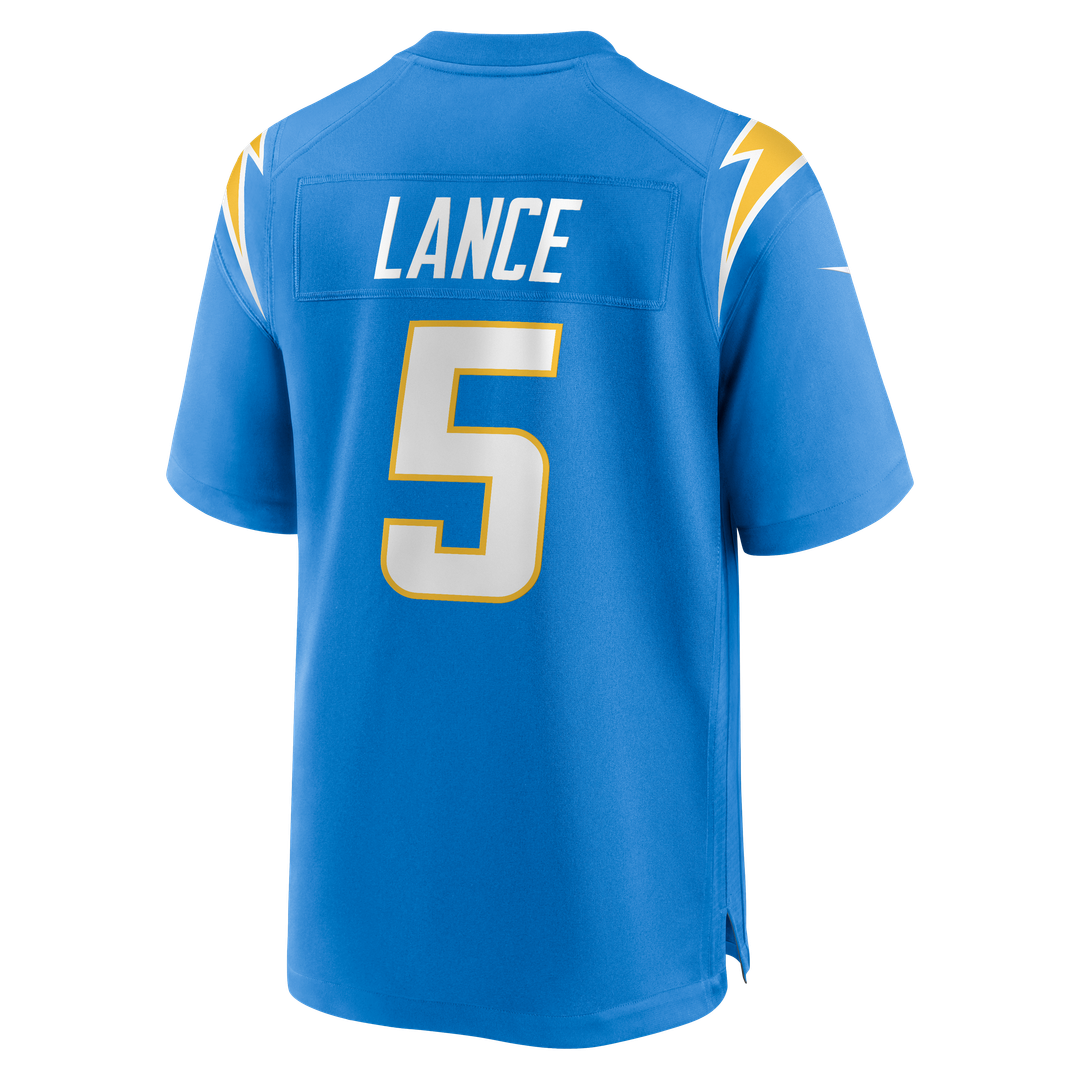 Trey Lance Los Angeles Chargers Team Game Jersey - Powder Blue