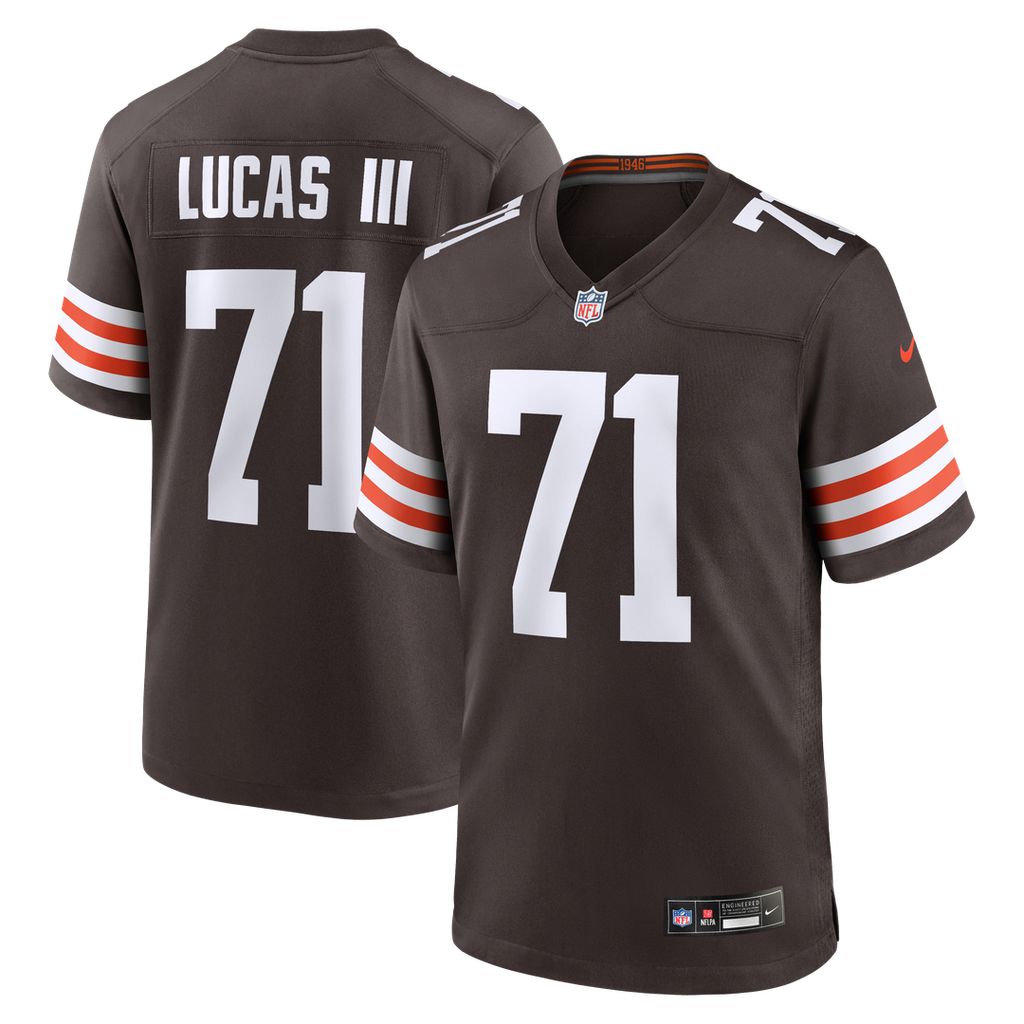Cornelius Lucas Cleveland Browns Team Game Jersey - Brown