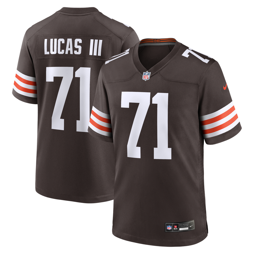 Cornelius Lucas Cleveland Browns Team Game Jersey - Brown