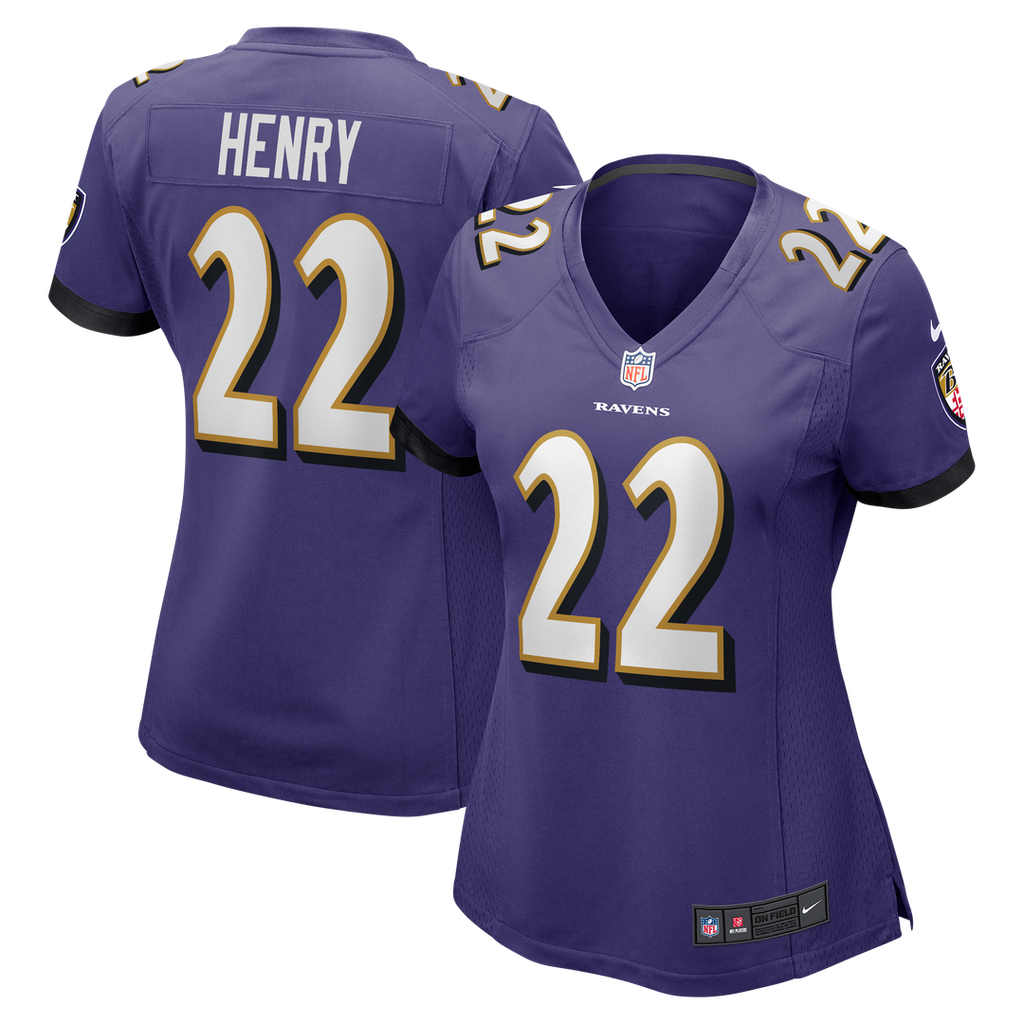 Derrick Henry Baltimore Ravens Women's Game Player Jersey - Purple