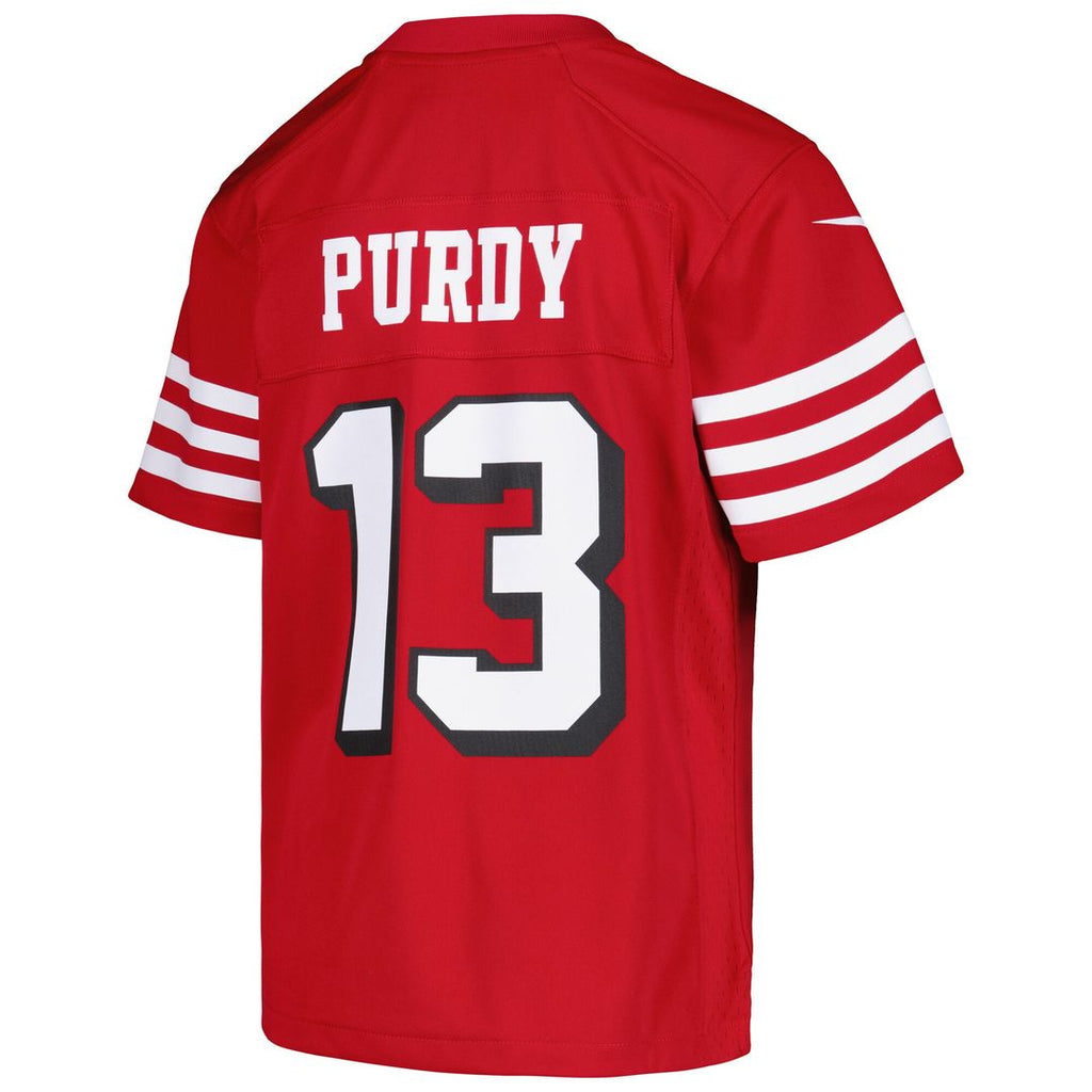 Brock Purdy San Francisco 49ers Youth Game Jersey - Scarlet