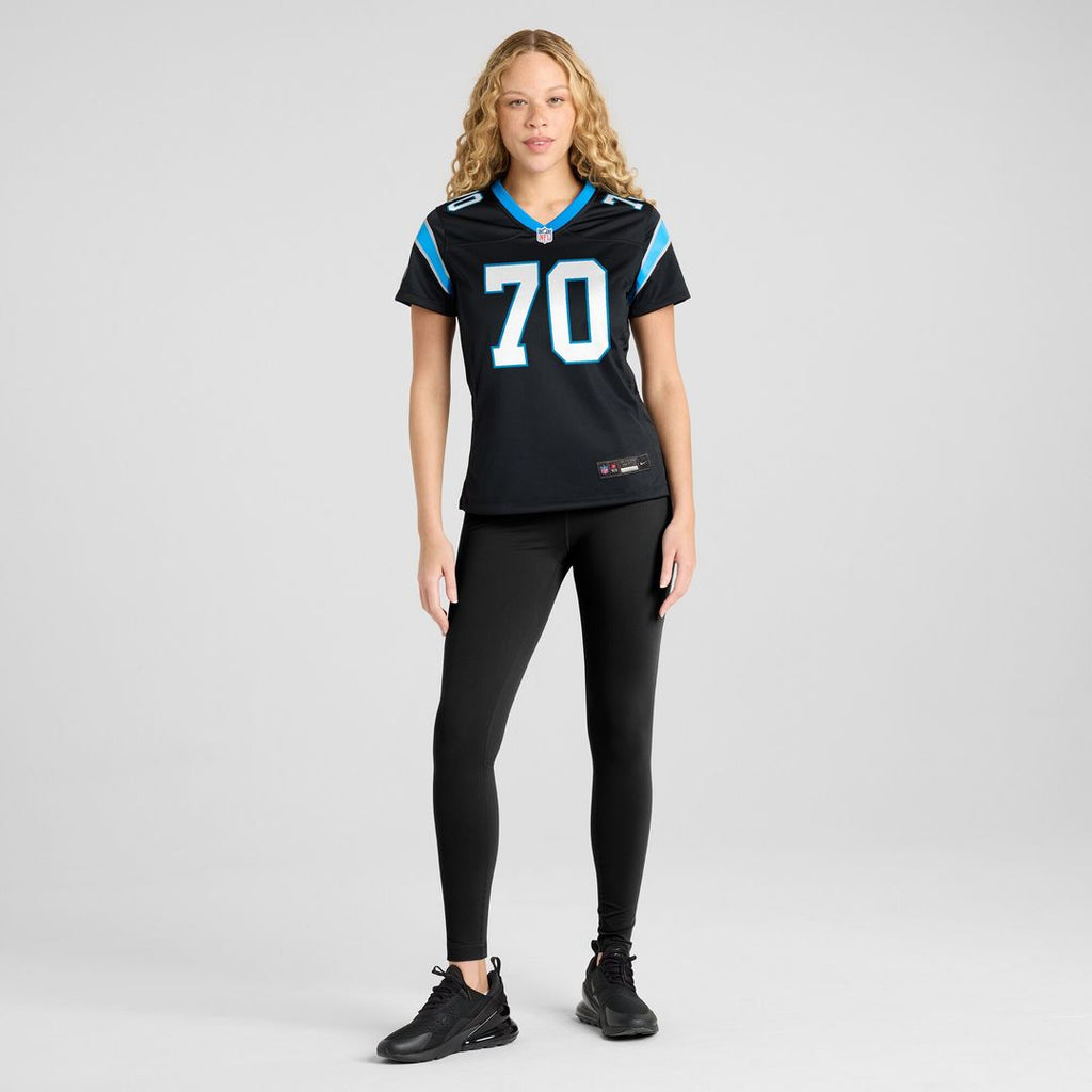 Brady Christensen Carolina Panthers Women's Team Game Jersey - Black