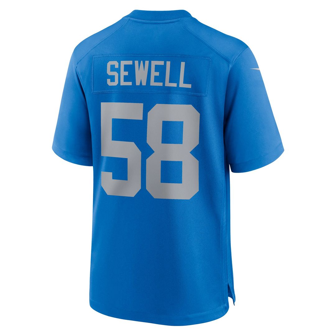 Penei Sewell Detroit Lions Alternate Game Jersey - Blue