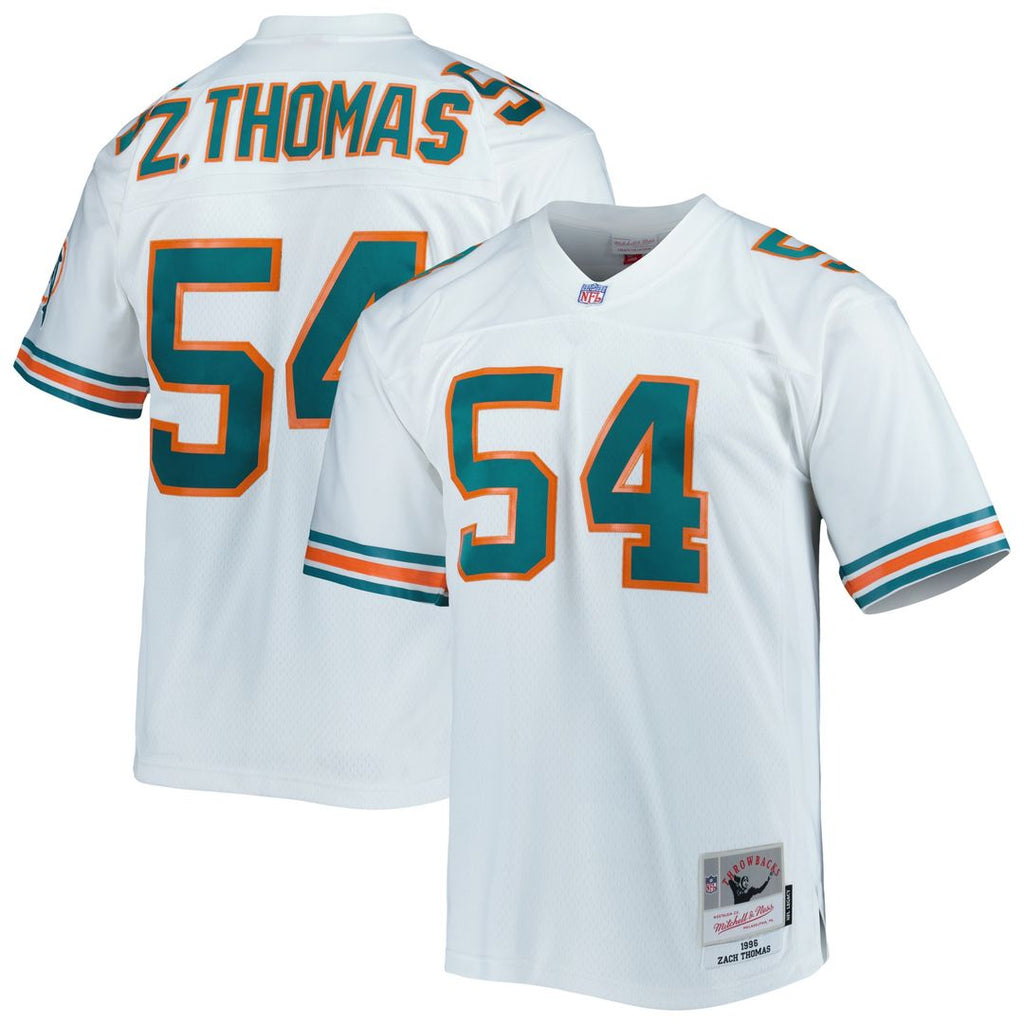 Zach Thomas Miami Dolphins Mitchell & Ness Legacy Replica Jersey - Aqua