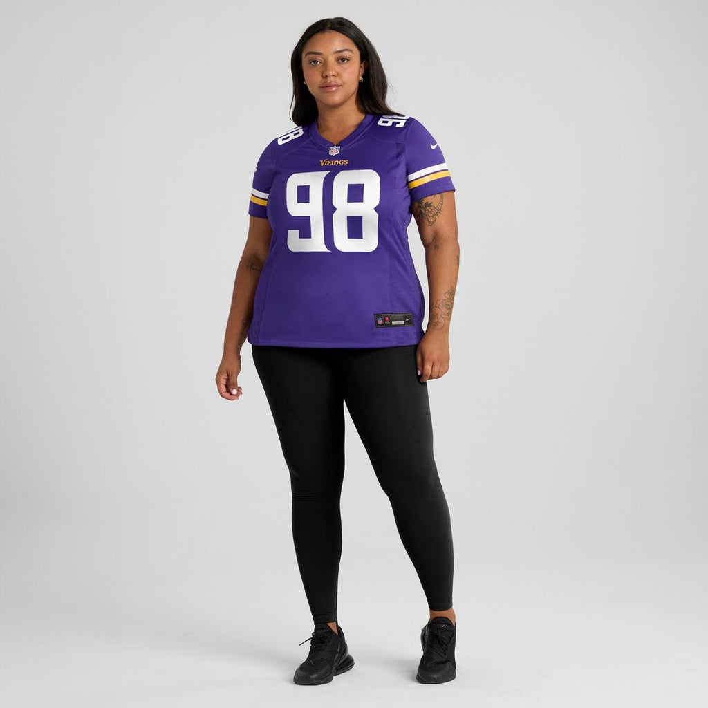 Bo Richter Minnesota Vikings Women's Team Game Jersey - Purple