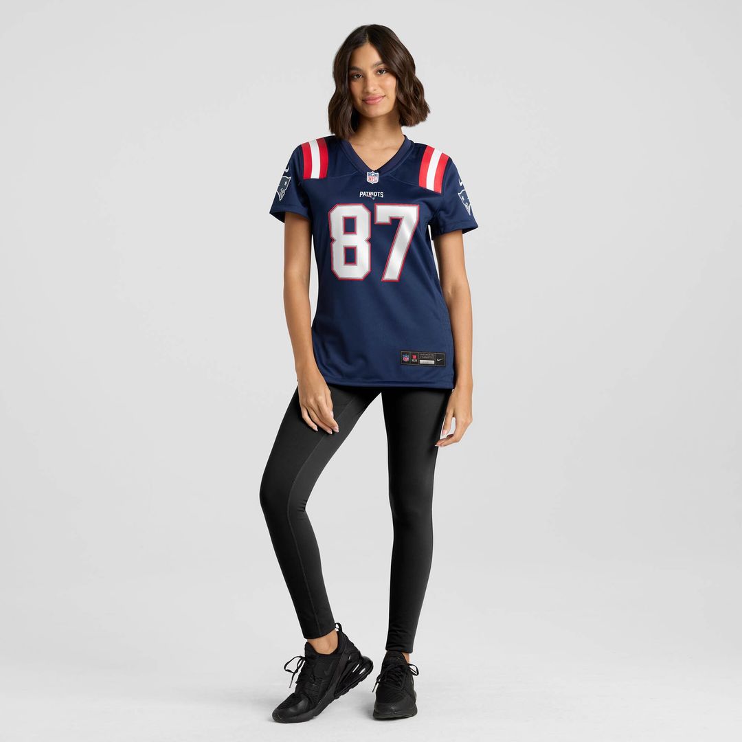 Romeo Doubs New England Patriots Women's Game Jersey - Navy