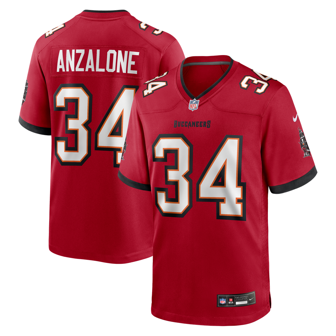 Alex Anzalone Tampa Bay Buccaneers Team Game Jersey - Red