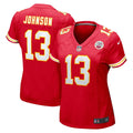 Nazeeh Johnson Kansas City Chiefs Women's Game Player Jersey - Red