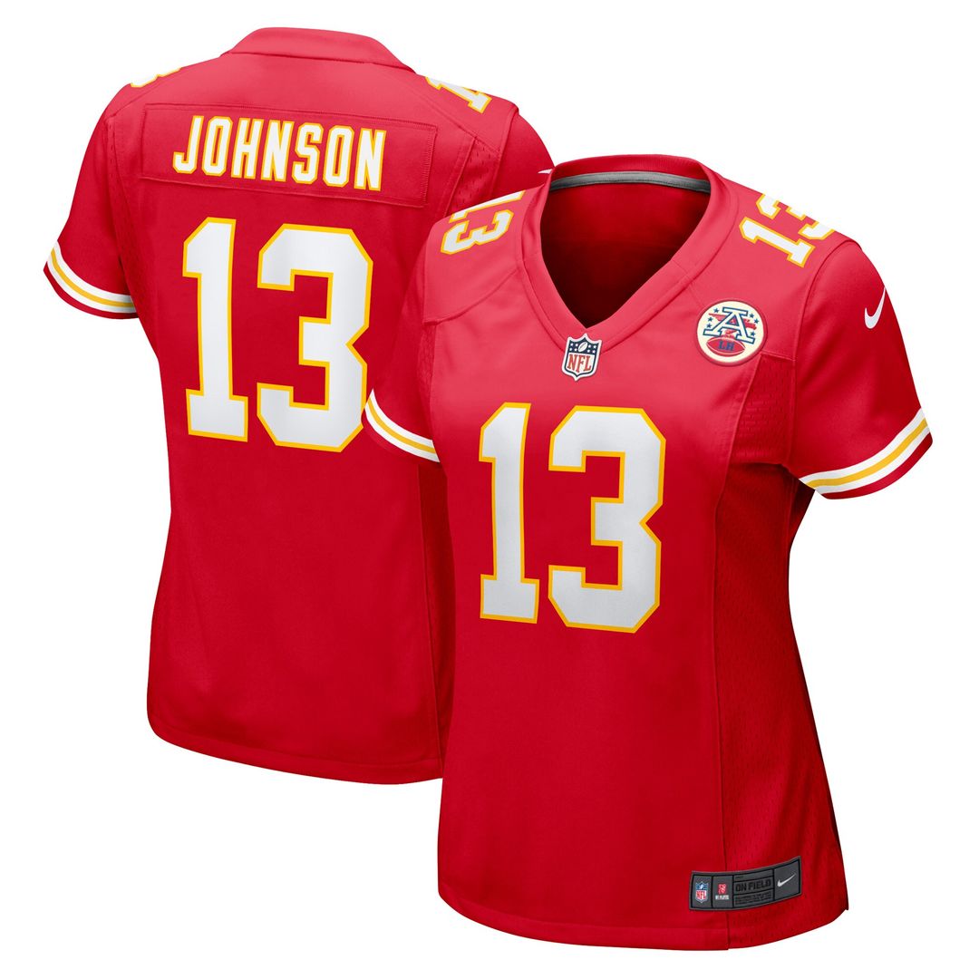 Nazeeh Johnson Kansas City Chiefs Women's Game Player Jersey - Red