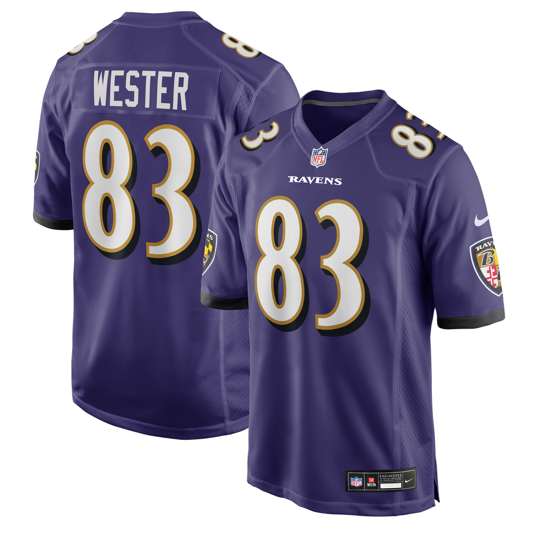 LaJohntay Wester Baltimore Ravens Team Game Jersey - Purple