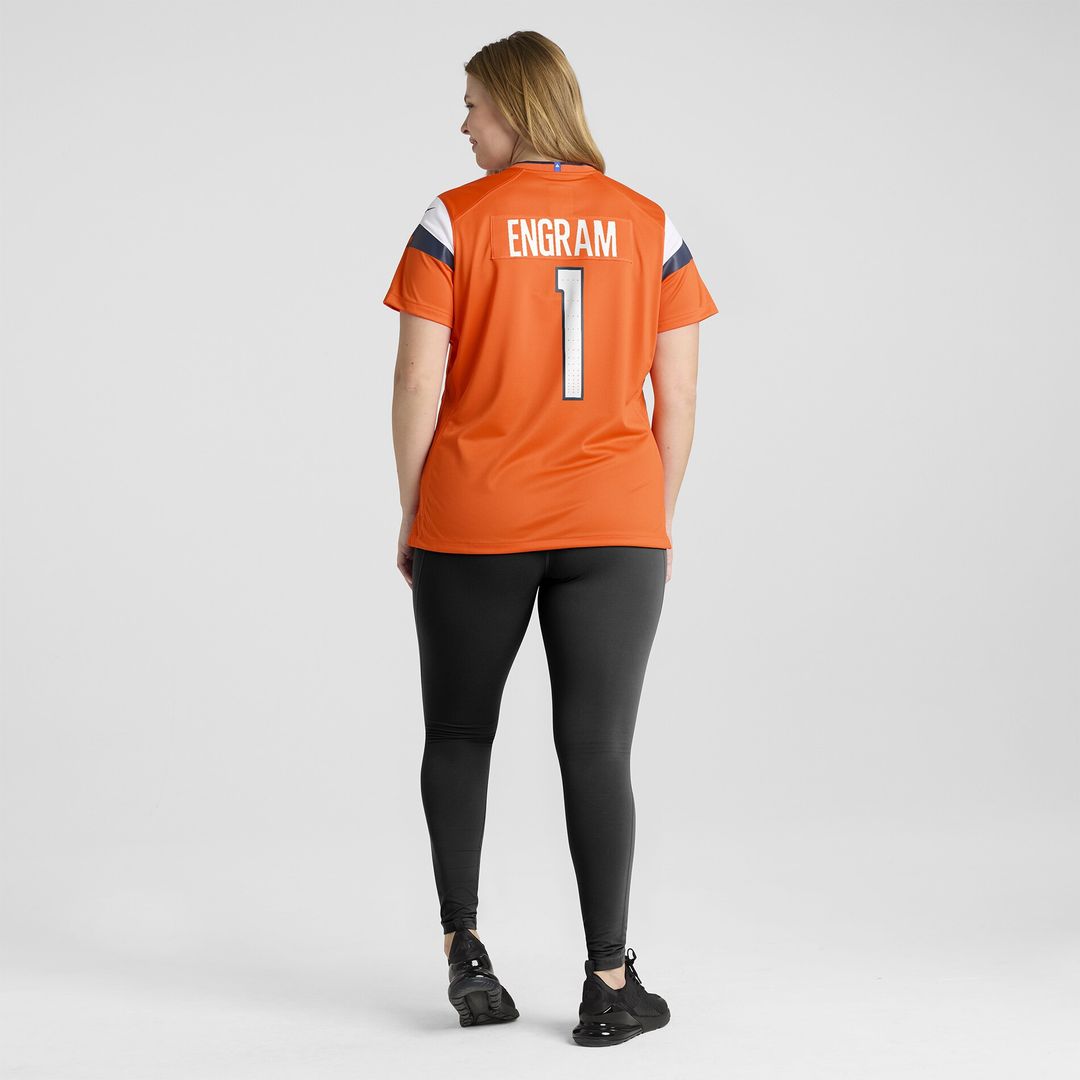 Evan Engram Denver Broncos Women's Team Game Jersey - Orange