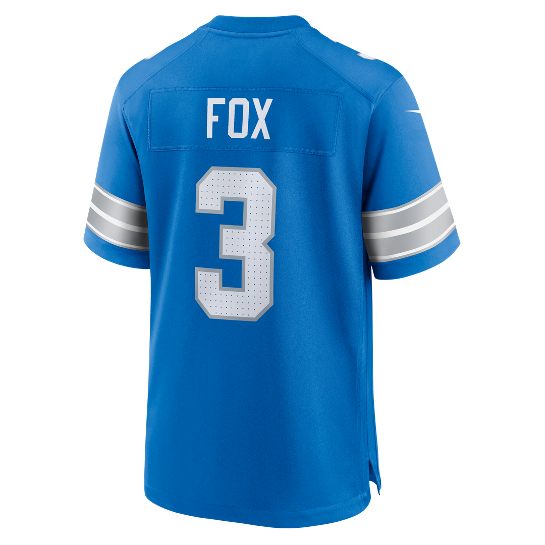 Jack Fox Detroit Lions Team Game Jersey - Blue