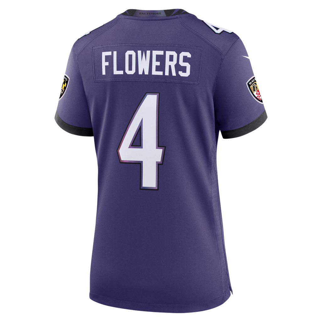 Zay Flowers Baltimore Ravens Women's Alternate Game Jersey - Black
