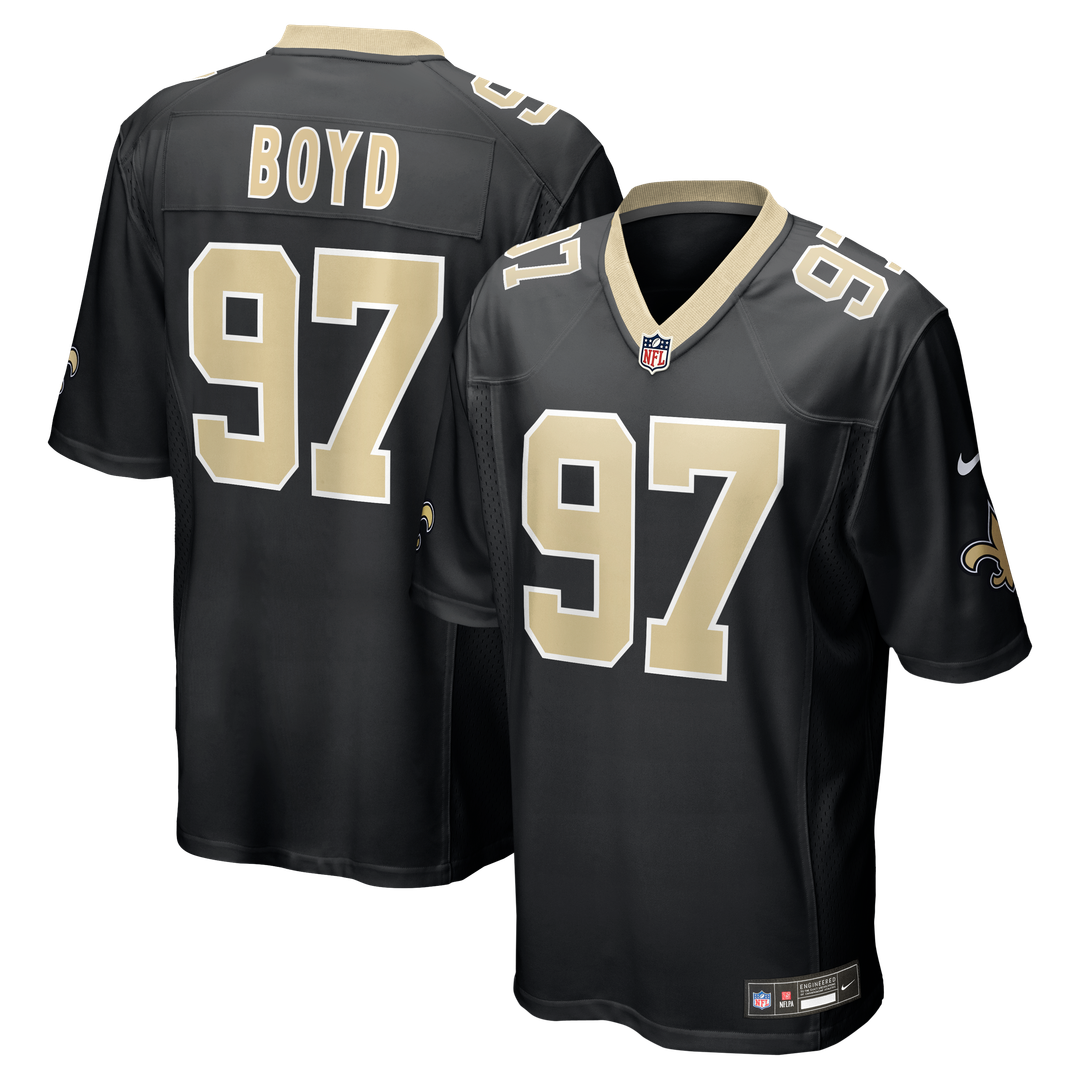 Khristian Boyd New Orleans Saints Game Jersey - Black