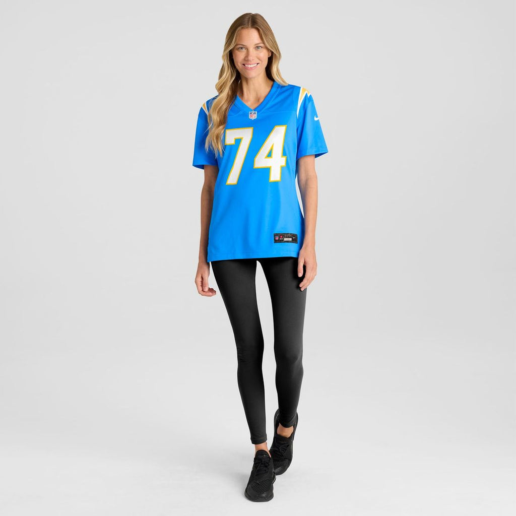 Kayode Awosika Los Angeles Chargers Women's Team Game Jersey - Powder Blue