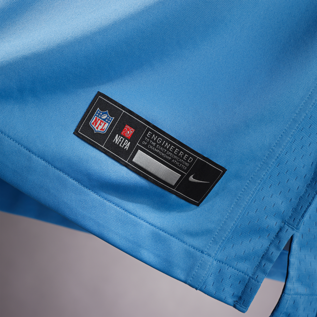 Keldric Faulk Tennessee Titans 2026 Draft First Round Pick No.31 Game Jersey - Light Blue