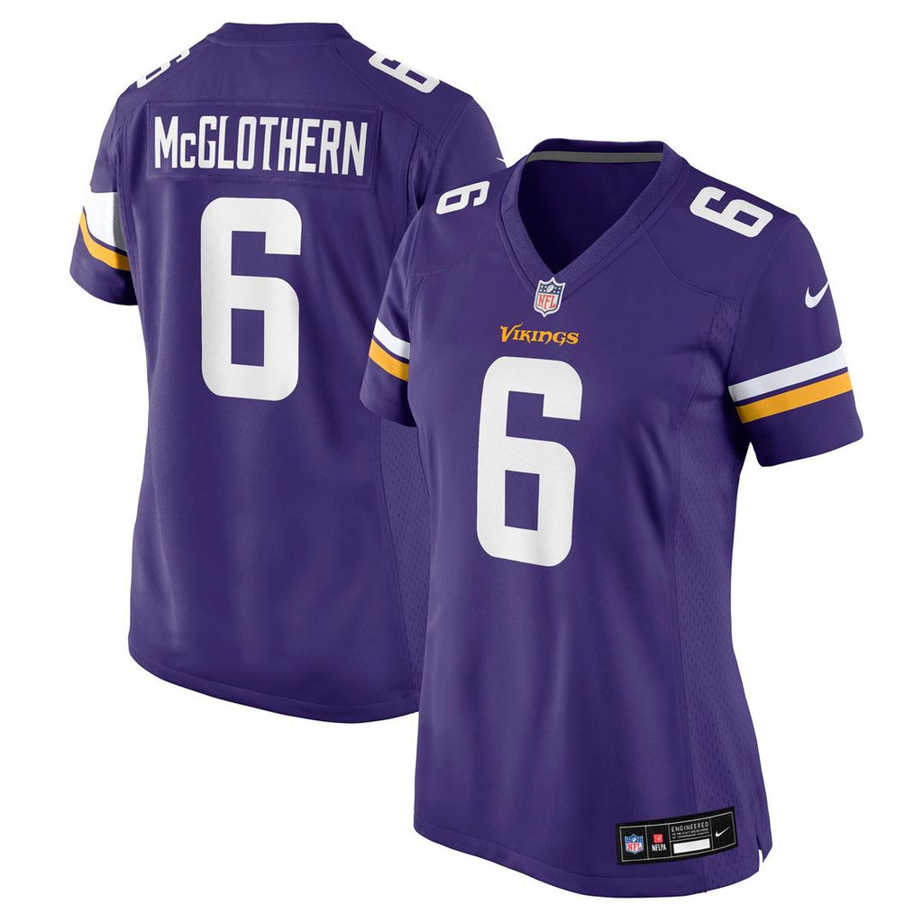 Dwight McGlothern Minnesota Vikings Women's Team Game Jersey - Purple
