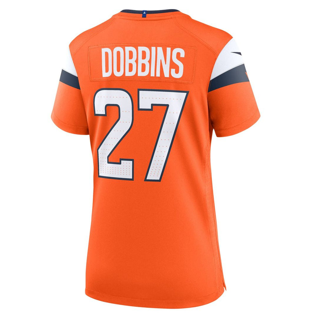 J.K. Dobbins Denver Broncos Women's Team Game Jersey - Orange