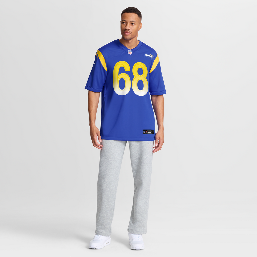 David Quessenberry Los Angeles Rams Team Game Jersey - Royal