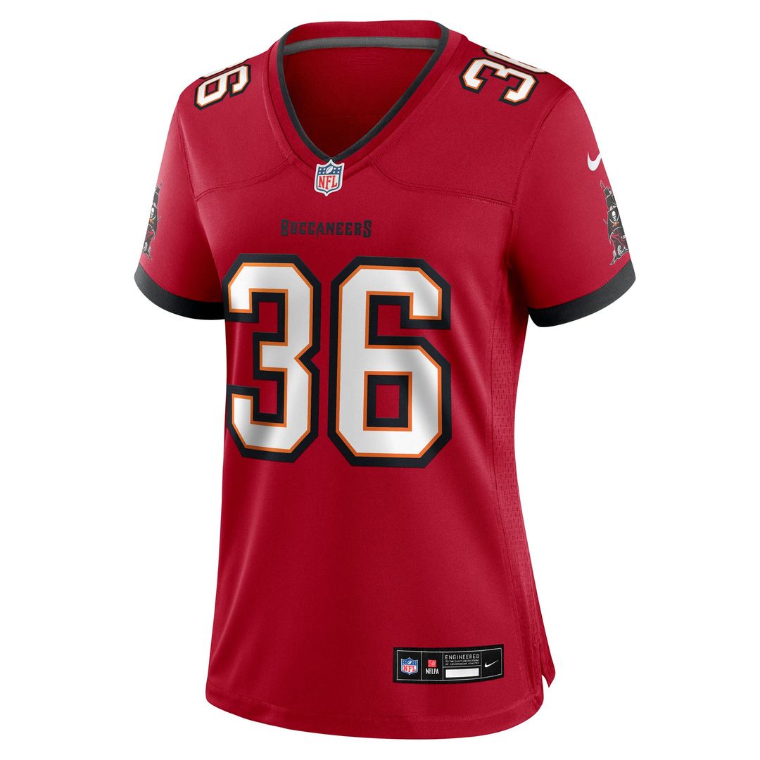 JJ Roberts Tampa Bay Buccaneers Women's Team Game Jersey - Red