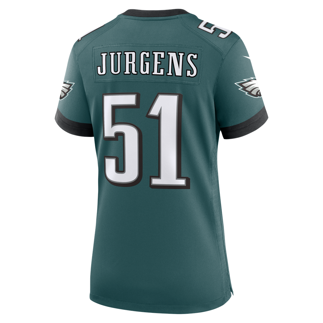 Cam Jurgens Philadelphia Eagles Women's Team Game Jersey - Midnight Green