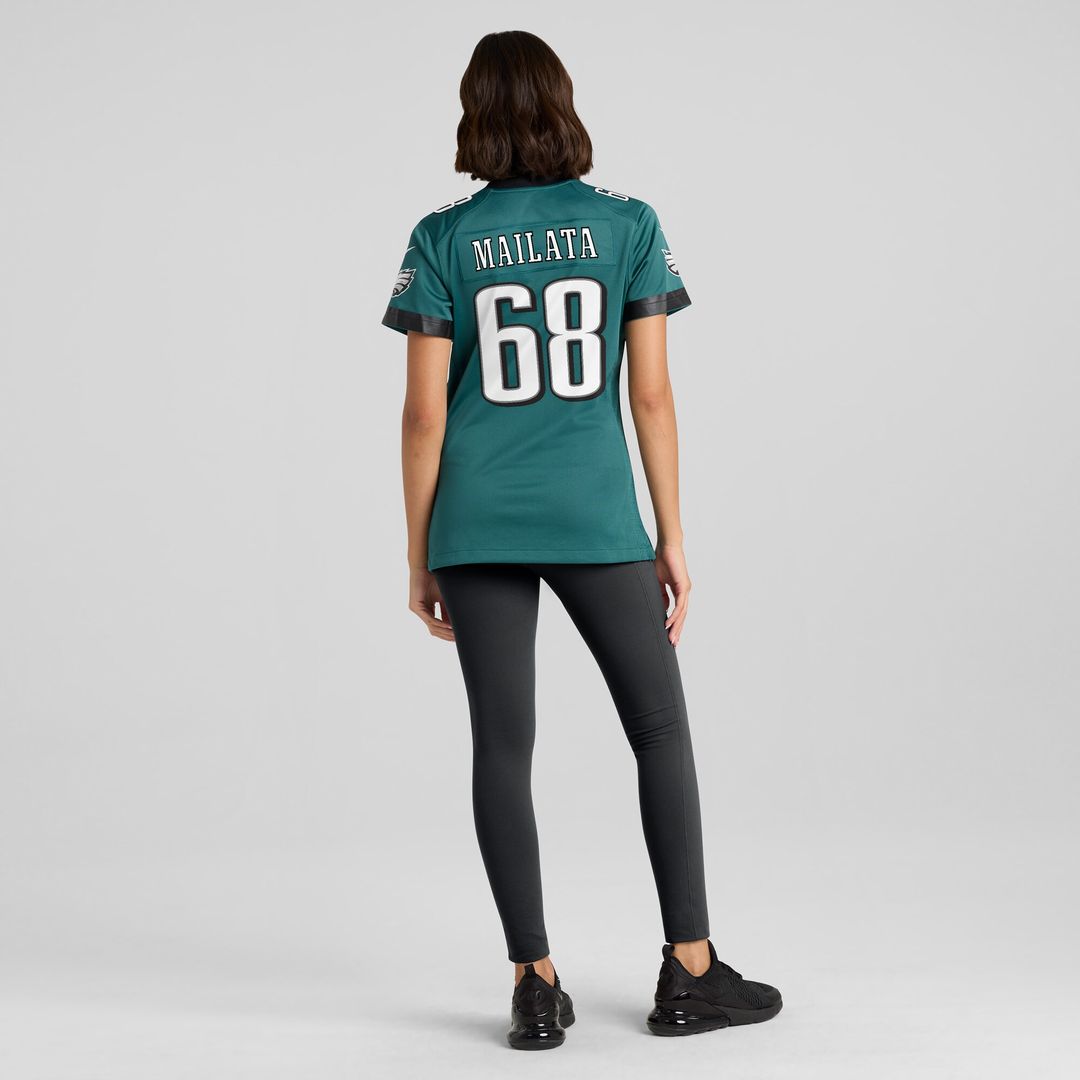 Mailata Philadelphia Eagles Women's Team Game Jersey - Midnight Green
