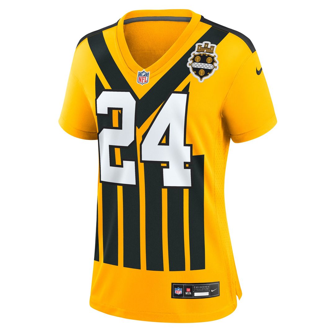 Joey Porter Jr. Pittsburgh Steelers Women's Alternate 1933 Throwback Game Jersey - Gold
