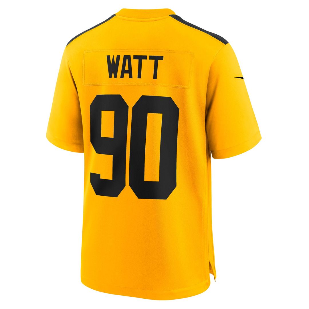 T.J. Watt Pittsburgh Steelers Youth Alternate 1933 Throwback Game Jersey - Gold