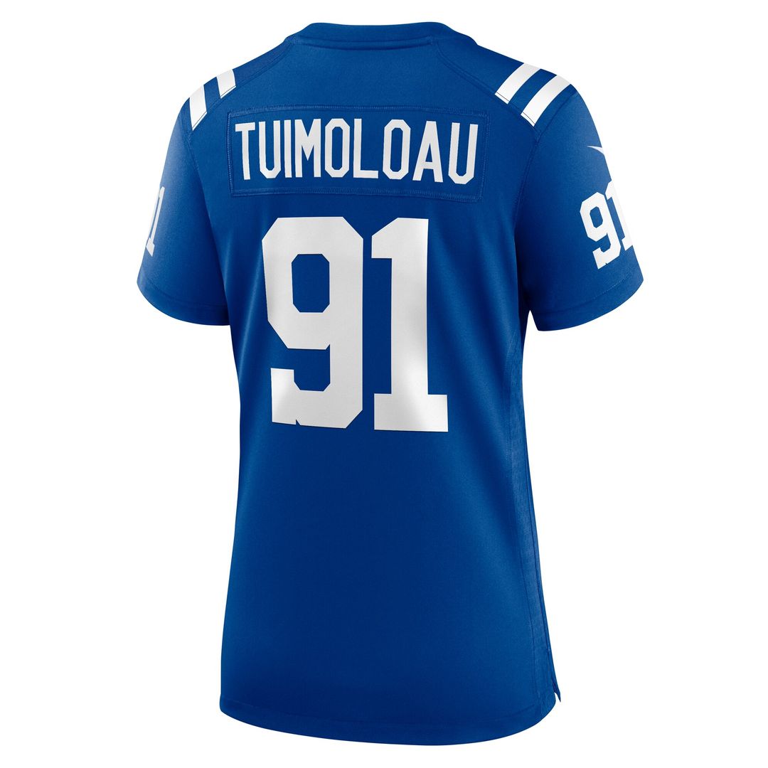 JT Tuimoloau Indianapolis Colts Women's Team Game Jersey - Royal