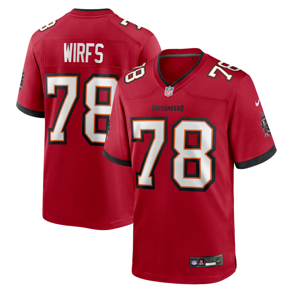 Tristan Wirfs Tampa Bay Buccaneers Player Game Jersey - Red