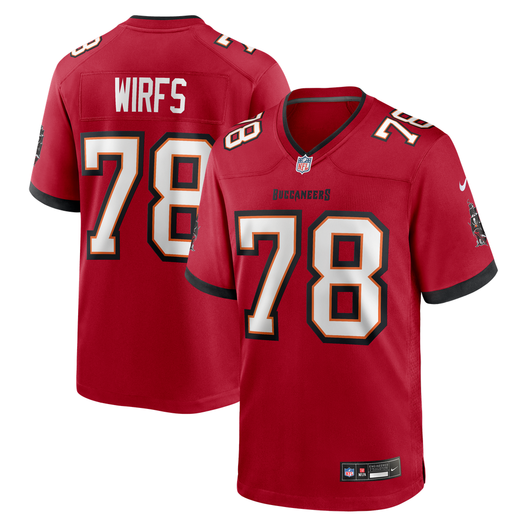 Tristan Wirfs Tampa Bay Buccaneers Player Game Jersey - Red