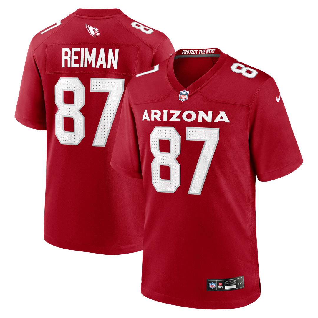 Tip Reiman Arizona Cardinals Team Game Jersey - Cardinal
