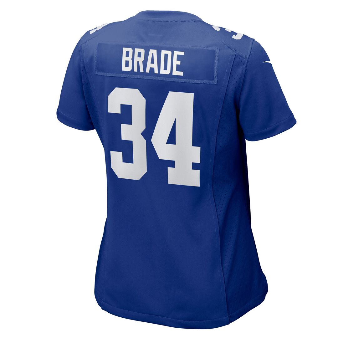 Beau Brade New York Giants Women's Team Game Jersey - Royal